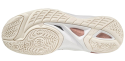 Женские кроссовки для бадминтона/сквоша Mizuno Wave Mirage 4 - white/rose/snow white