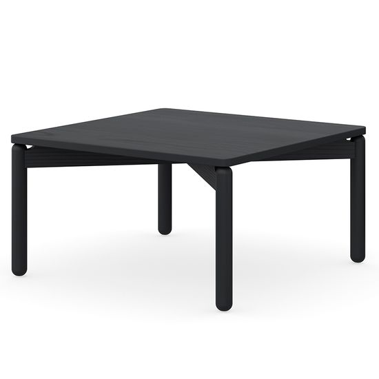 Столик кофейный saga, 75х75 см, темно-серый