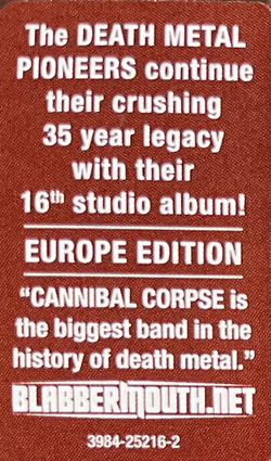 CANNIBAL CORPSE - Chaos Horrific CD DIGIPAK, музыкальный компакт диск