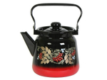 Чайник 3,5л с рисунком красно-черный
