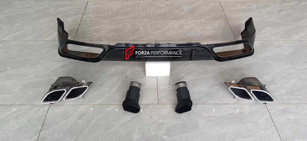 Диффузор заднего бампера с выхлопными насадками для Land Rover Range Rover L460 2021+ тюнинг Рейндж Ровер