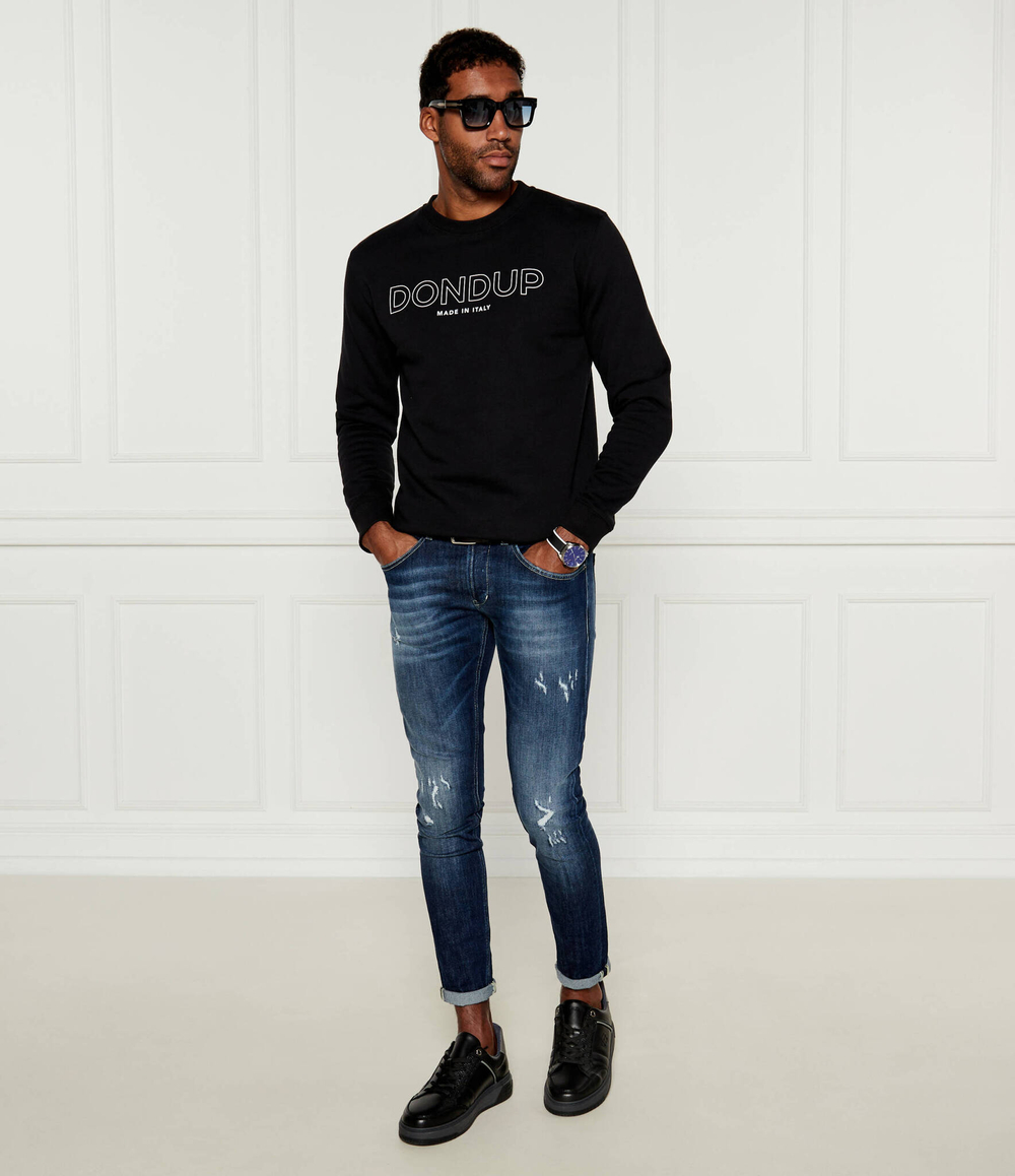 Худые FLEECE DONDUP - made in Italy - черный(UF641 KF0196U HY3)