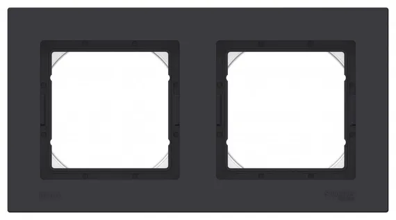Рамка 2-м AtlasDesign Aqua IP44 карбон SE ATN441002