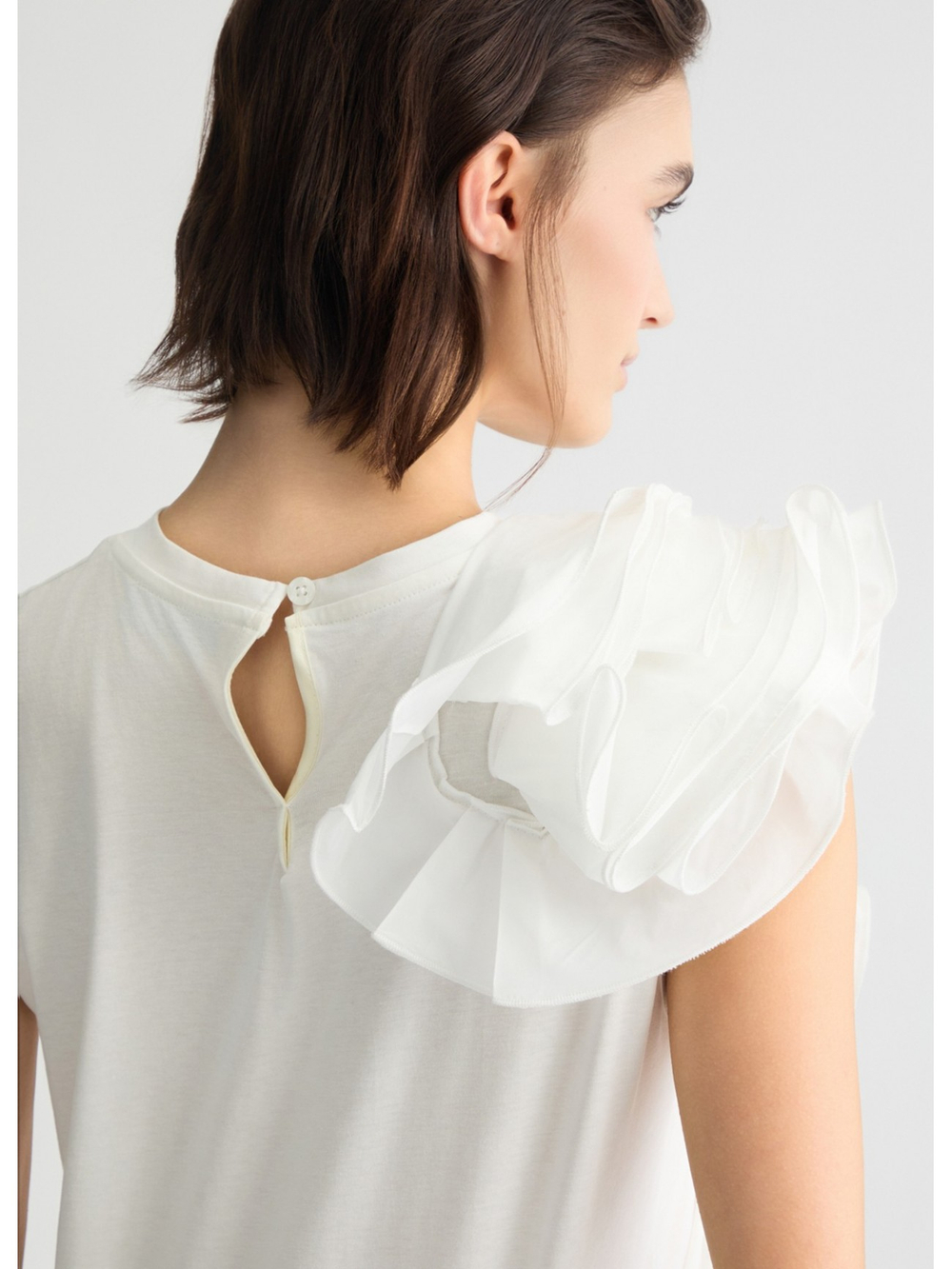 Топ женский T-Shirt Con Volant LIU JO