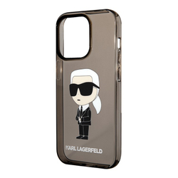 Чехол Karl Lagerfeld PC/TPU NFT Karl Ikonik для iPhone 15 Pro Hard Translucent Black (Чёрный)