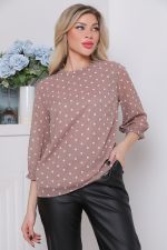 Блуза Воздушный шифон (пудра,нью) Diolche (Акция)