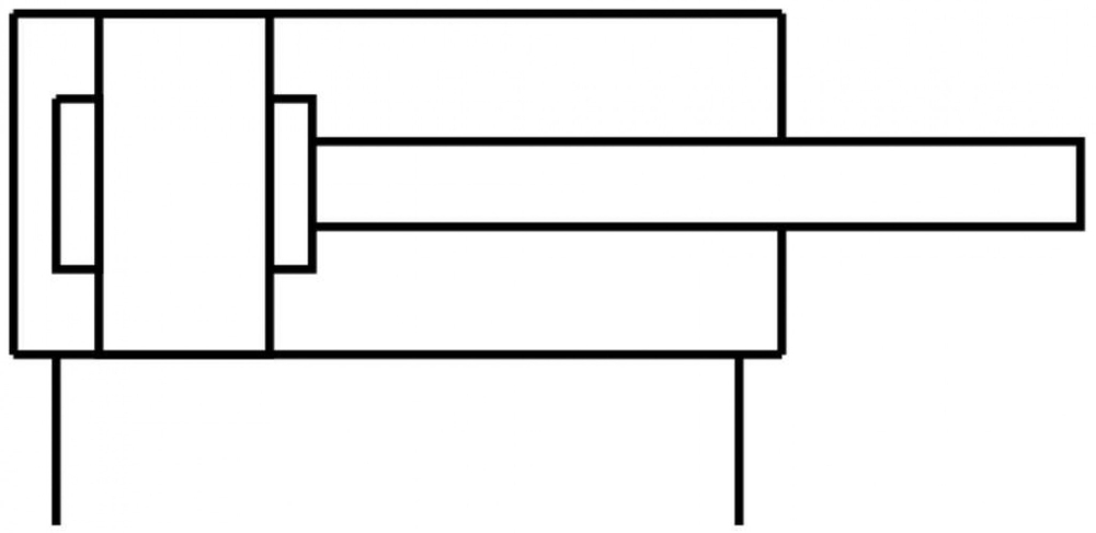 ADVC-12-10-P Короткоходовой цилиндр