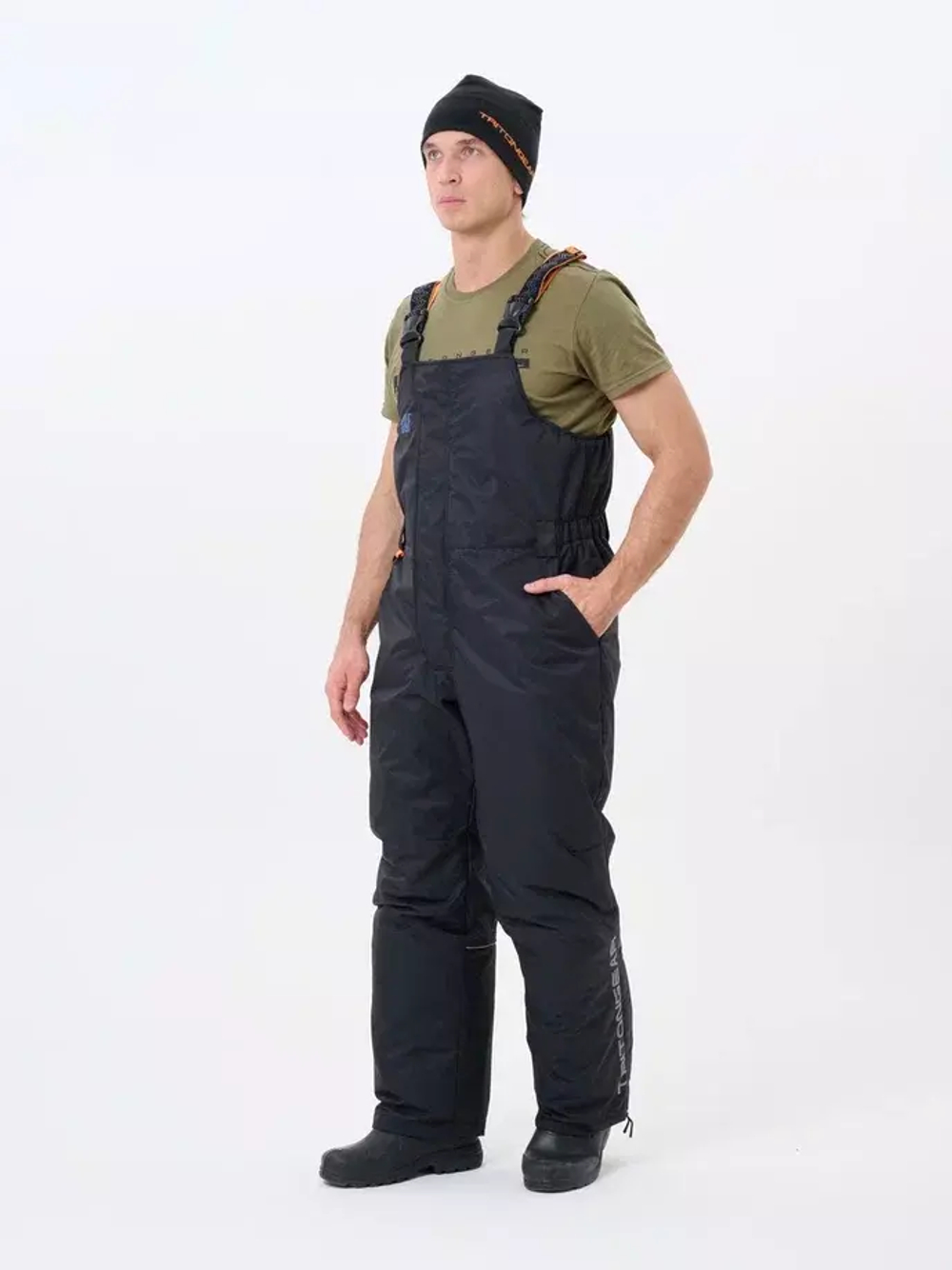 Костюм-поплавок TritonGear S&F Skif -40 (Таслан), Полукомбинезон, Черно-оранжевый