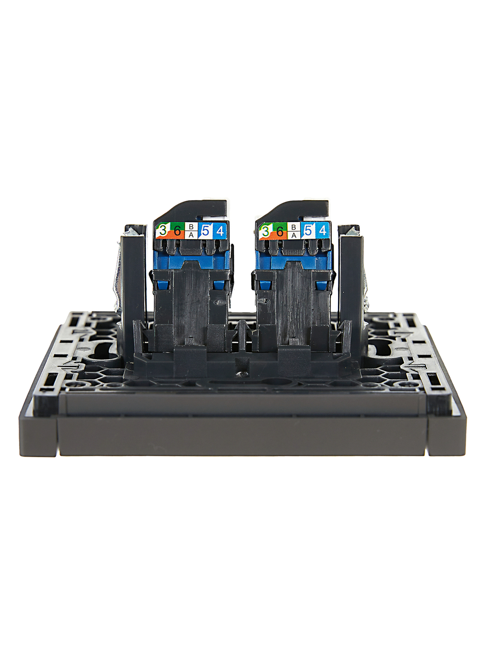 FORTE&PIANO Розетка компьютерная двойная RJ45 кат.6 FP334 серый IEK