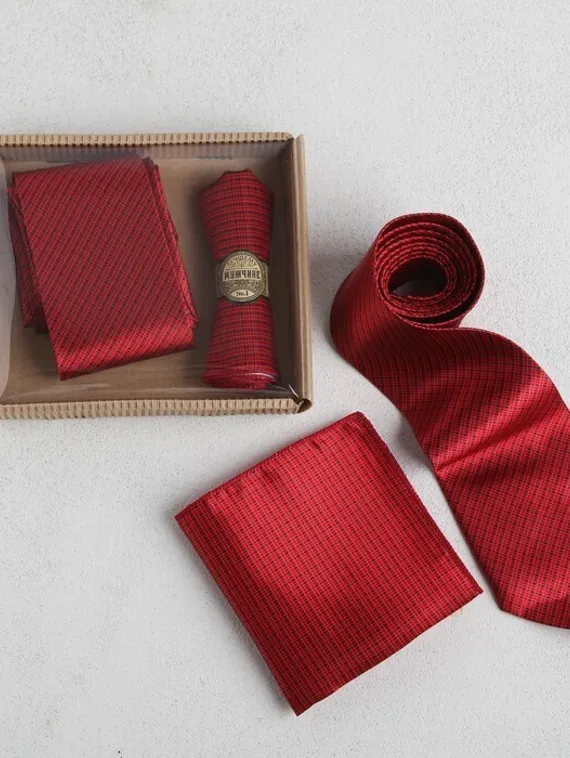 Подарочный набор Галстук, платок-сигара МИКС