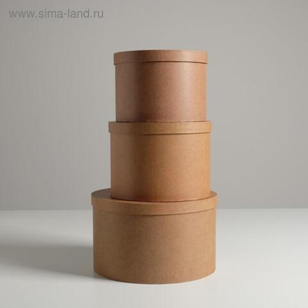 Шляпная коробка «Крафт» 18 × 13 см.