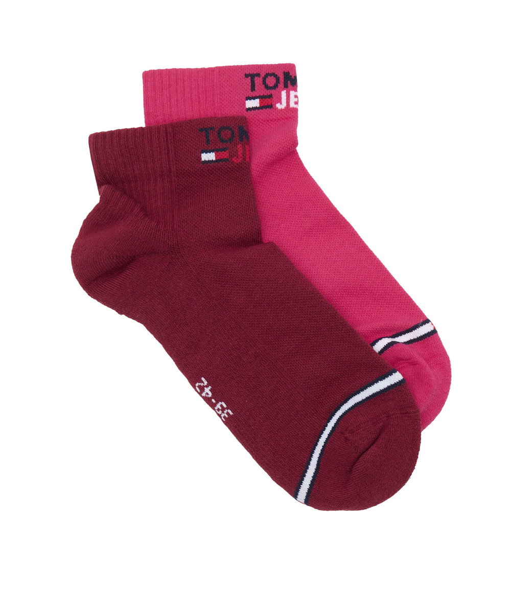 Носки 2 пары Tommy Jeans - бордовый(701218956)