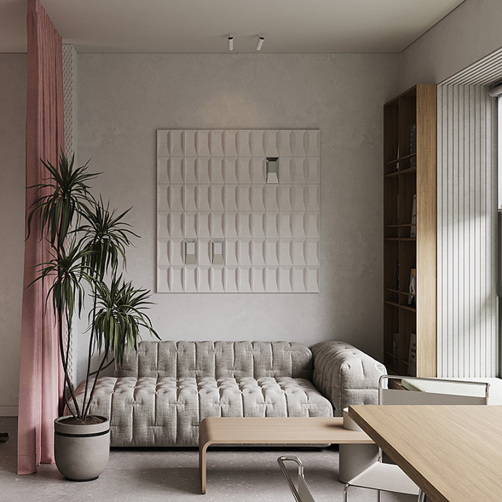 Декоративная панель пенополиуретан, 416x416 мм