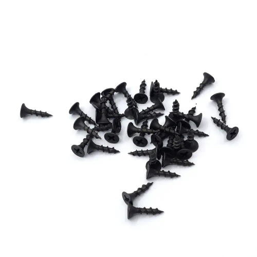 Саморезы по дереву/гипсокартону 3.5х25 мм. оксидированные чёрные 100 шт.