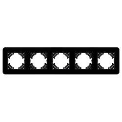 Рамка стеклянная FRM-OMALI-GS-5-BK (Arlight, -) 049705