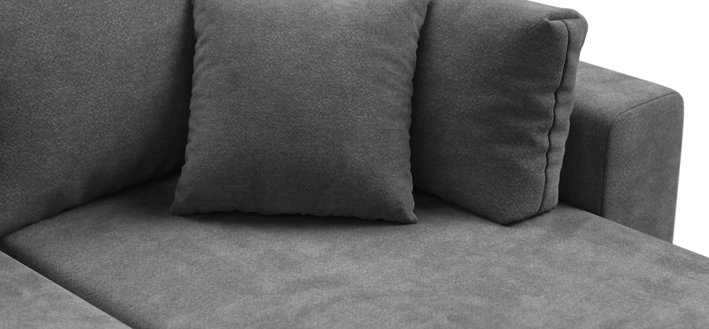 Угловой диван Босс Прайм ХЛ Шенилл Клауд графит