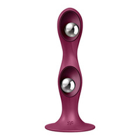 Малиновый фаллоимитатор 17,8см Satisfyer Double Ball-R 4048680