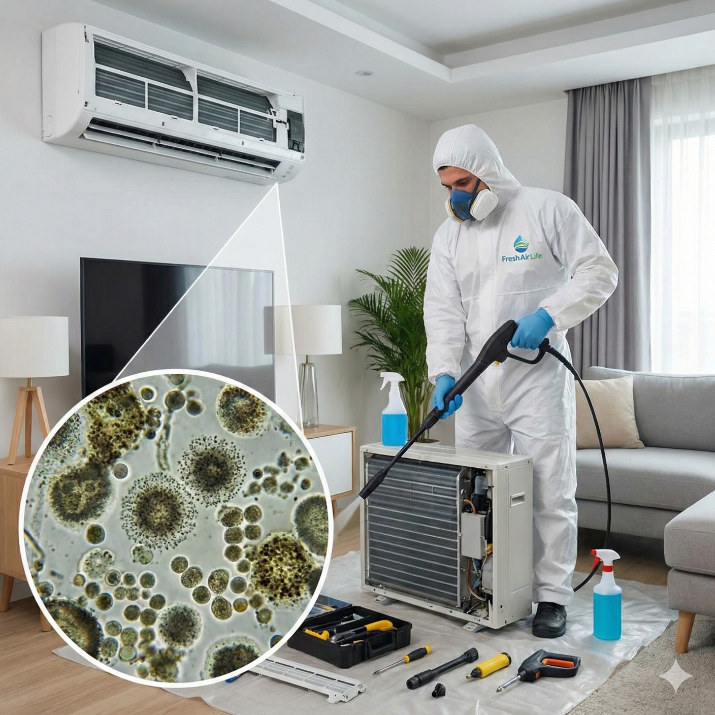 Сервисное обслуживание кондиционеров в СПб: стандарты, цены и скрытая угроза плесени