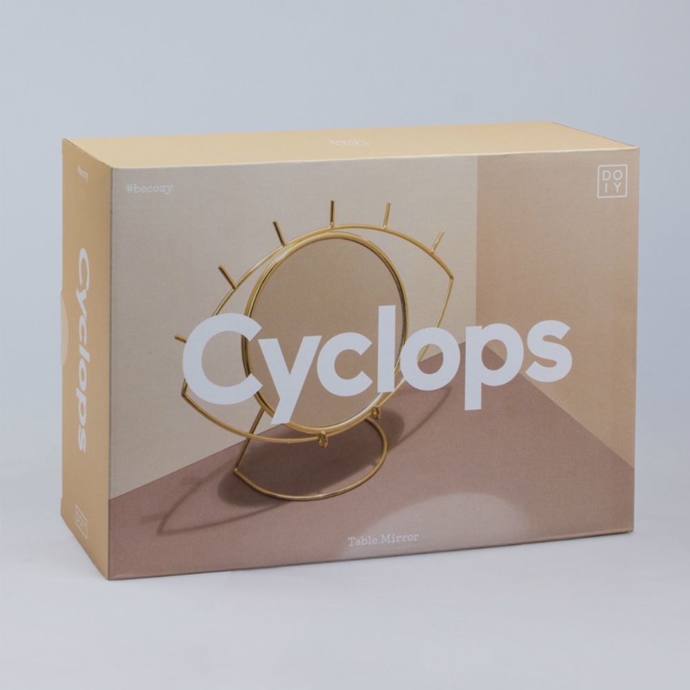 Зеркало настольное Cyclops, золотое