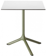 Стол ламинированный обеденный Scab Design Tripe, оливковый, белый