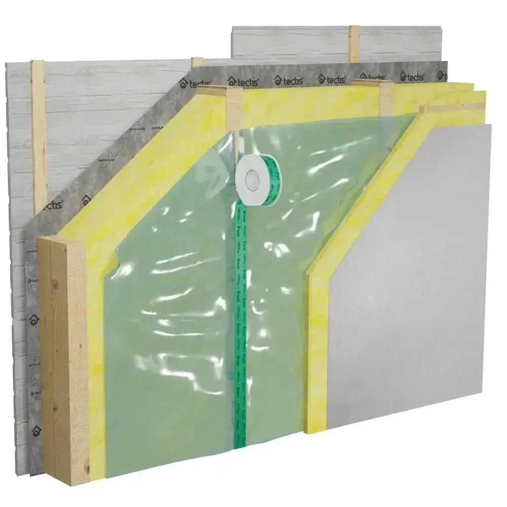 Скотч для пароизоляции Tectis The Incredible Flex, Sitko TIF, 50mm*25m для проклейки пароизоляции и мембраны, армированная монтажная клейкая лента