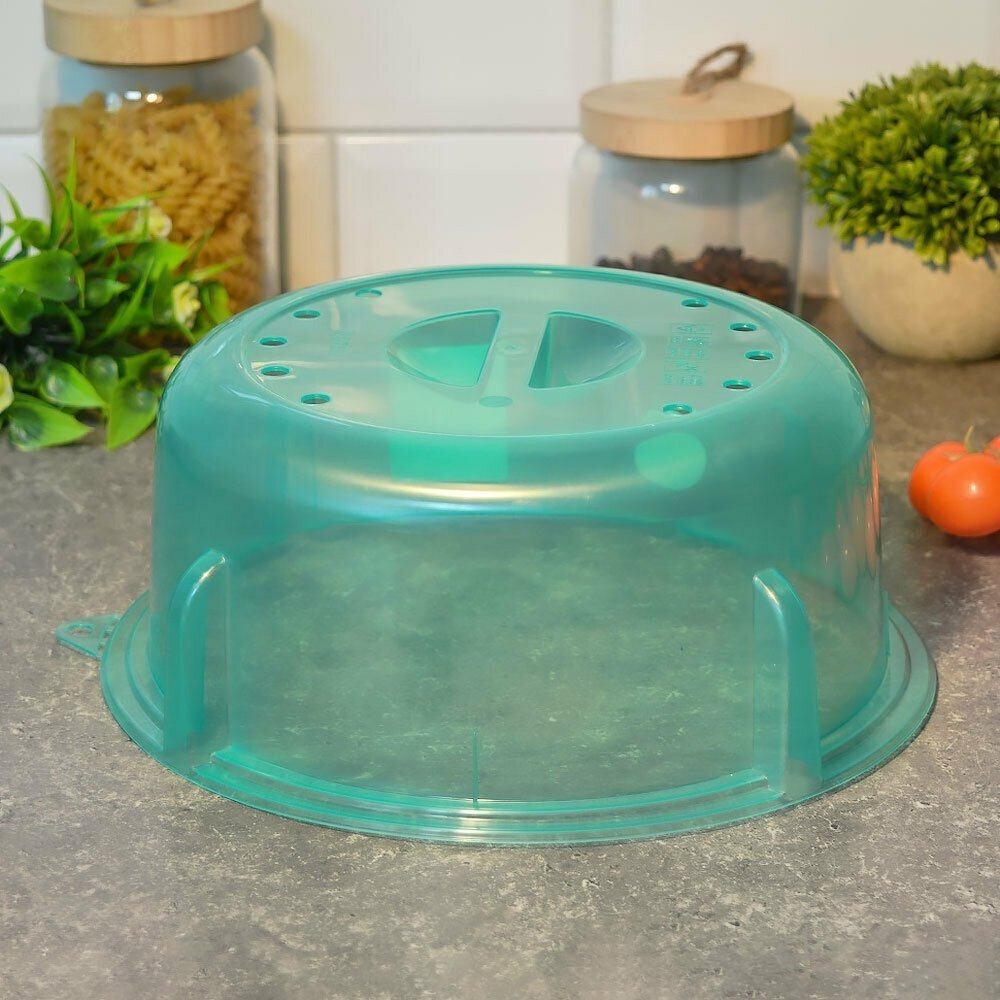 Крышка для СВЧ 26,4см "Express", мята/полупрозрачный