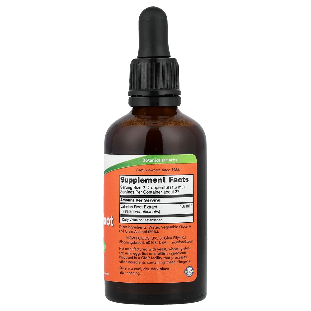 NOW Foods, экстракт корня валерианы, 59 мл (2 жидк. унция)