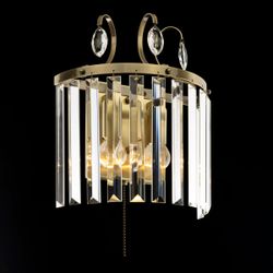 Citilux Инга CL335323 Бра хрустальное с выключателем Бронза