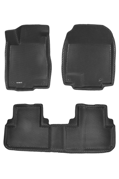 Коврики салона для HONDA CR-V (2012-2016) Euromat 3D EVA черные Арт EM3DEVA-002611