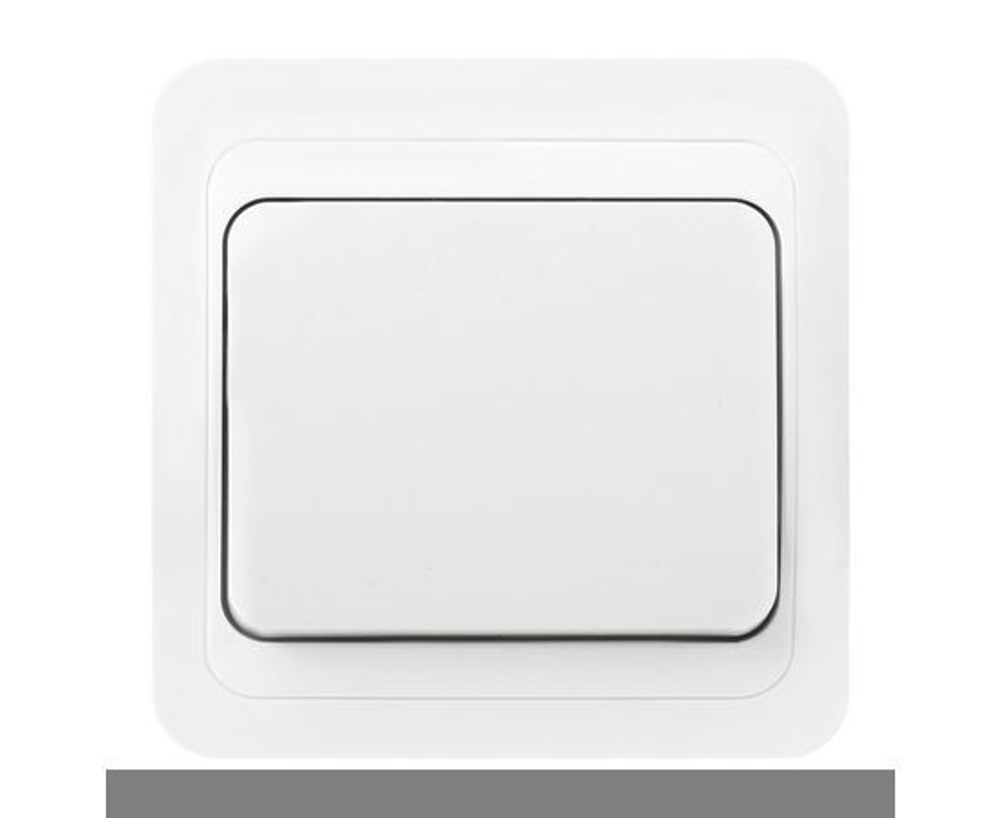 Выключатель Smartbuy 1-клавишный 10А "Марс" (SBE-02w-10-SW1-0), белый