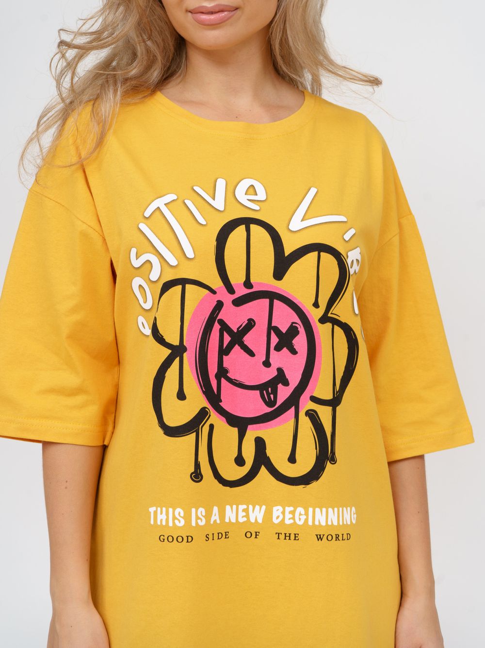 894 Туника "Горчичный" SveTekst (Акция)