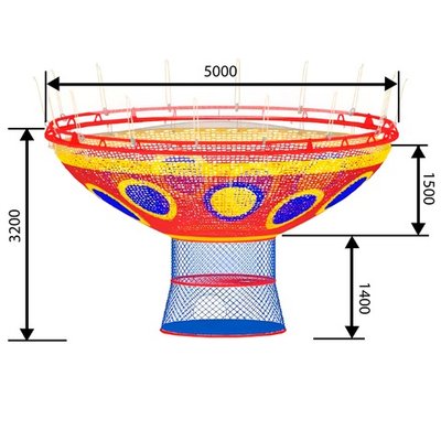 Вязаный лабиринт "Дерево" 5x3.2 м