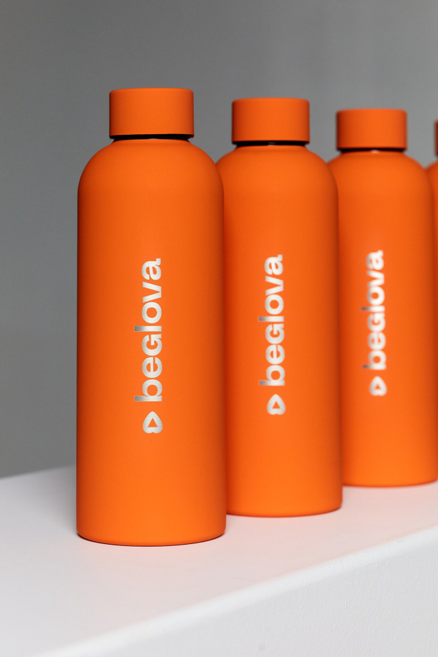 Термобутылка оранжевая
