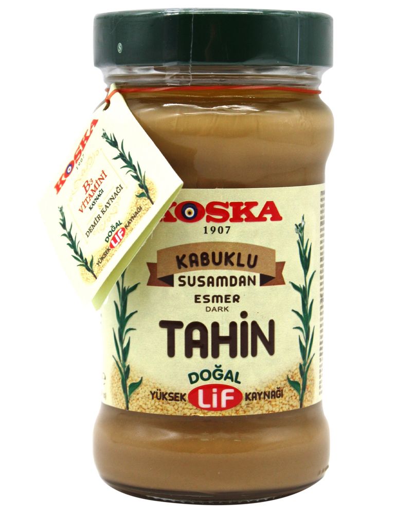 Кунжутная паста тёмная Koska Tahin dark sesame paste 300 г, 2 шт