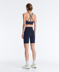 OYSHO Легинсы-велосипедки Comfortlux с высокой посадкой длиной 20 см, синий