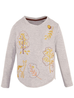 Лонгслив д/дев,серый,р.98,Bonito,OP365