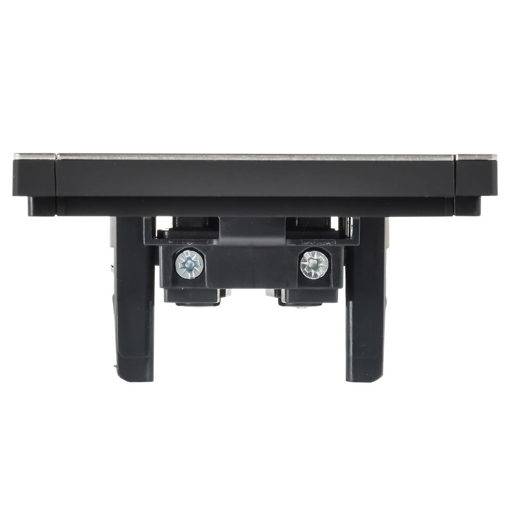 FORTE&PIANO Розетка 1-местная без заземления с защитными шторками винтовое крепление 10А FP617M металл шампань IEK