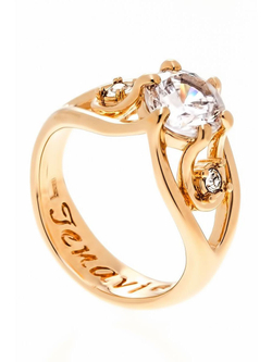 "Рутера" кольцо в золотом покрытии из коллекции "Teona" от Jenavi