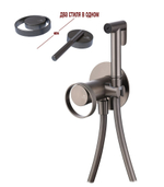 19157-Q Смеситель встраиваемый с ГИГ. душем (ГРАФИТ) GANZER (10/1шт)