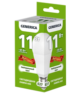 GENERICA IEK  Лампа светодиод 11Вт груша Е27 4000K