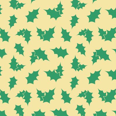 Узор Пуансеттия зеленая Poinsettia green Pattern