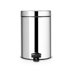 Ведро для мусора Brabantia полированная сталь 3л вид спереди