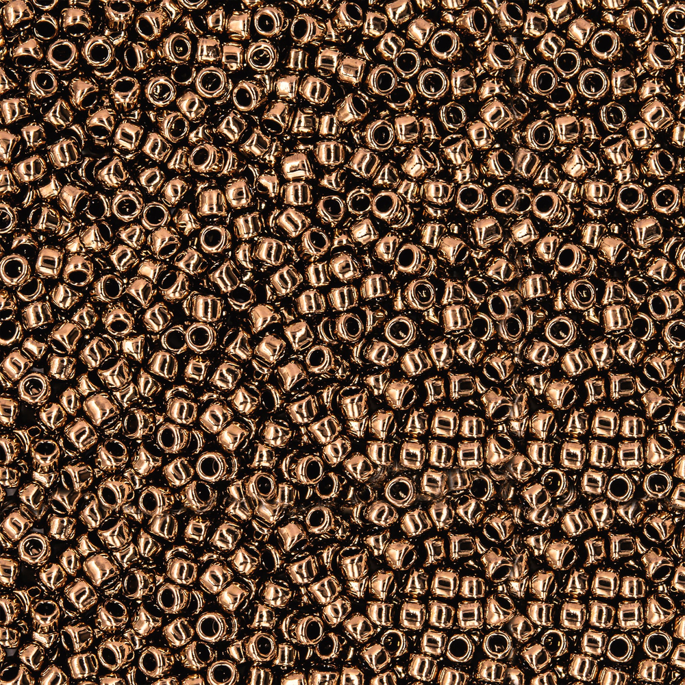 Японский бисер TOHO Round 15/0 (№221), металлизированный, непрозрачный глянцевый