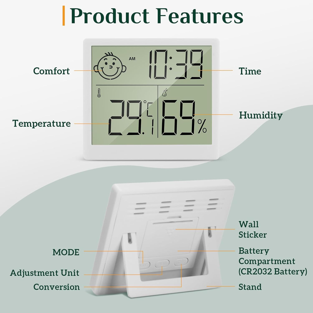 Часы-метеостанция с гигрометром Multi CX-0317