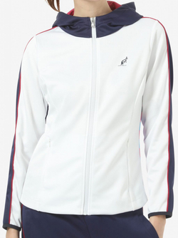 Женская Кофта теннисная Australian Jacket in Double with Printed - белый
