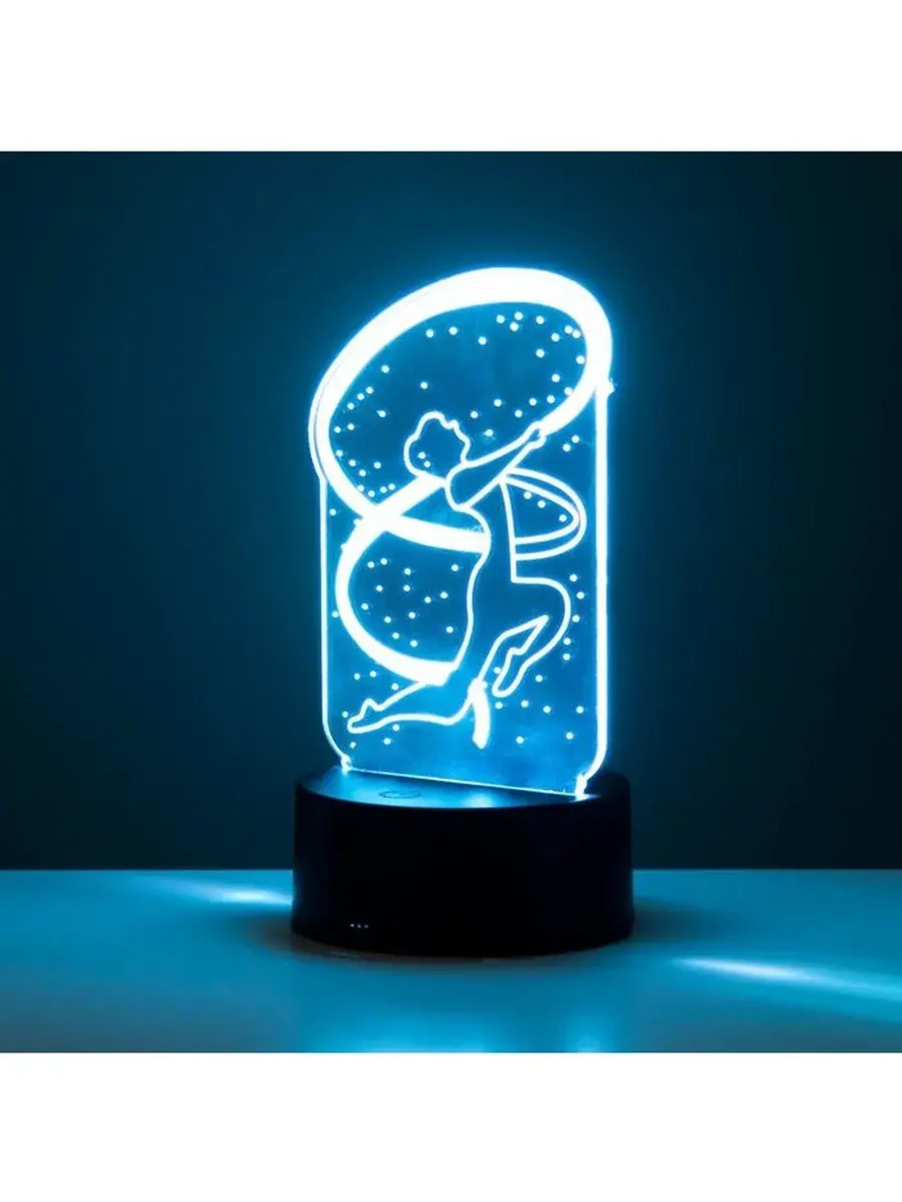 Светильник сенсорный «Гимнастка» LED 7 цветов USB/от батарее