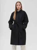 Плащ FOS Средней длины Женский Черный