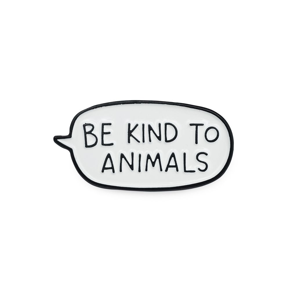 Значок эмалированный BE KIND TO ANIMALS Шарик