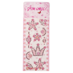 Наклейки-стразы Alingar, акриловые, "Корона", корона, цветы, пакет с европодвесом