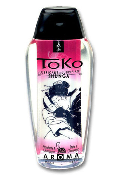 Лубрикант с запахом клубники и шампанского